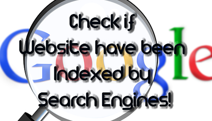 How to check if Website have been indexed by Search Engines