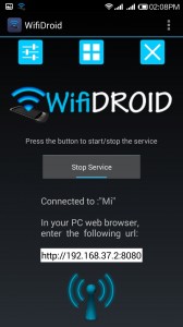 WifiDroid Start Service