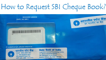 How to request SBI Cheque Book