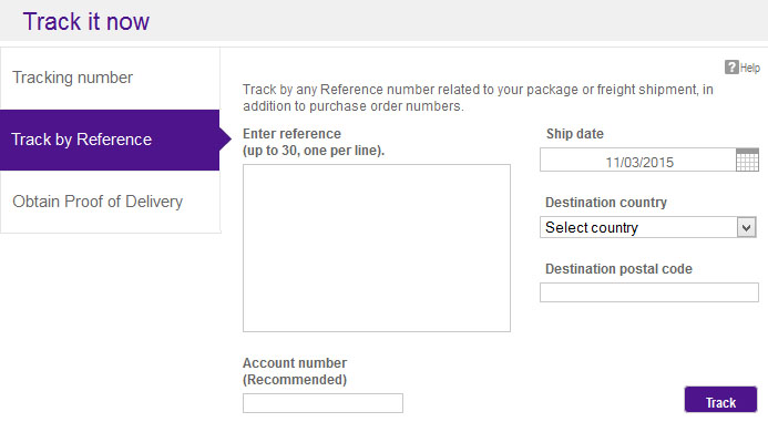 FedEx Track by Reference