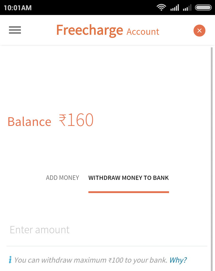 How to Withdraw Freecharge Balance to Bank Account through Freecharge App