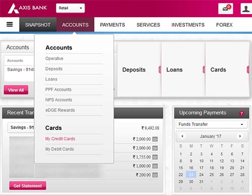 Axis Bank Accounts