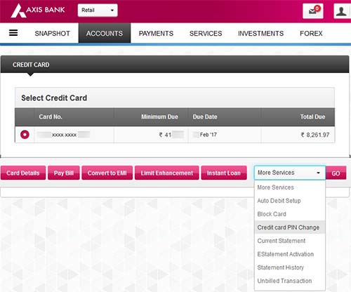 Axis Bank Select Credit Card