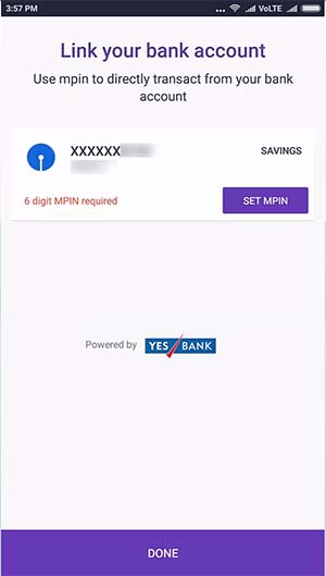 Link your bank account PhonePe