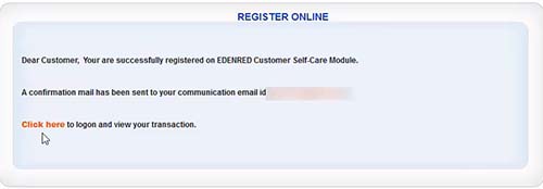 Sucessfully Registered on Edenred