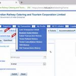 IRCTC Booked Ticket History