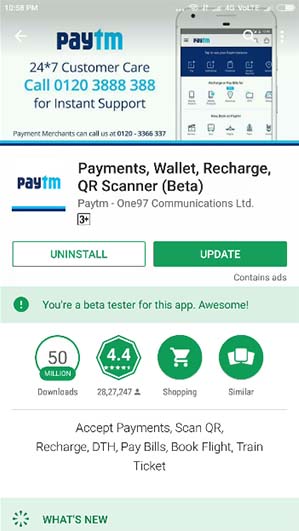 Paytm Bank Beta Tester