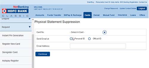 Physical Statement Suppression