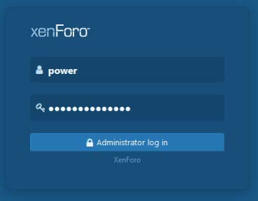 XenForo Login