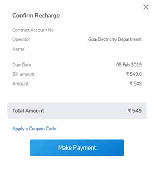 Mobikwik Electricity Make Payment