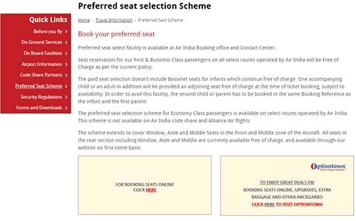 Preferred seat selection Scheme