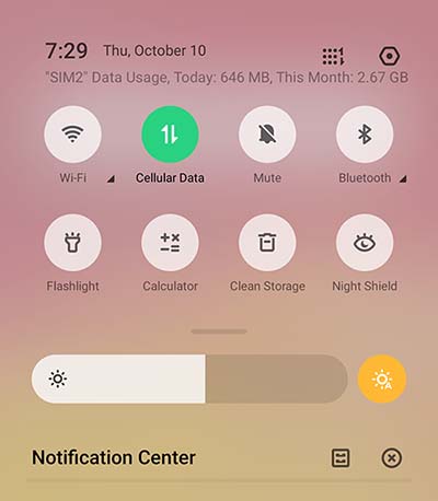 Realme Control Center