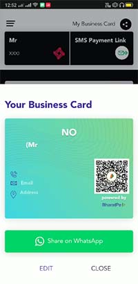 BharatPe Business Card