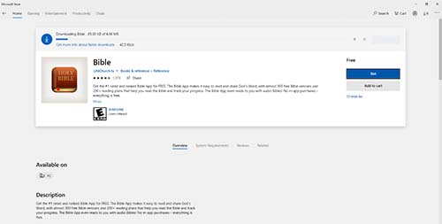 Bible App Downloading