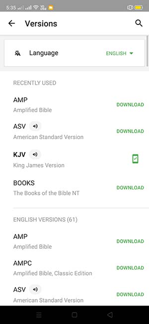 Bible Downloaded