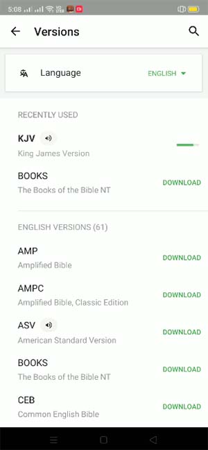 Bible Downloading