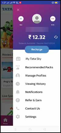 Tata Sky My Account