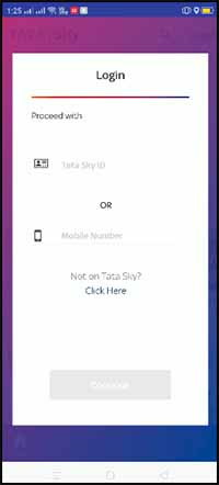 Tata Sky Login