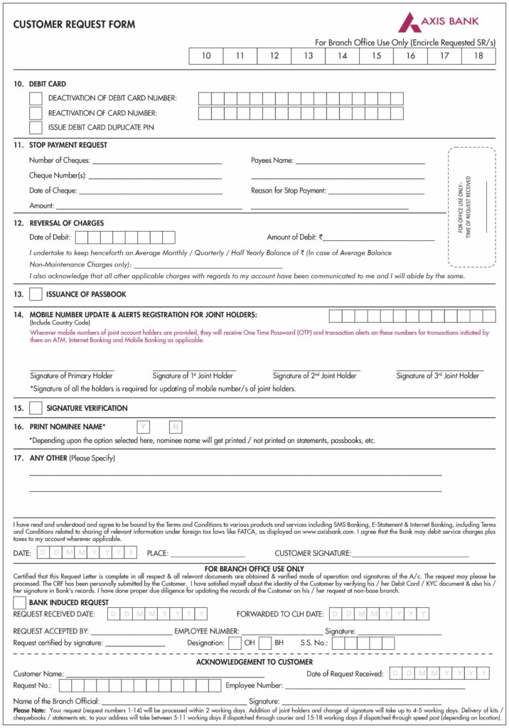 CUSTOMER REQUEST FORM for Address Change/ Update Page 2 - JPEG