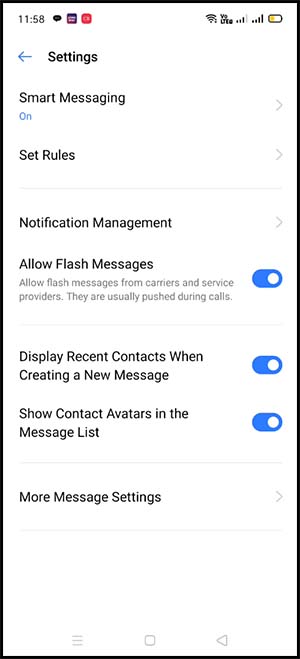 Disable allow flash messages