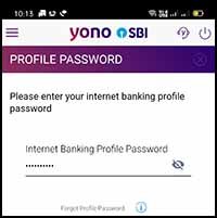 YONO SBI Profile Password