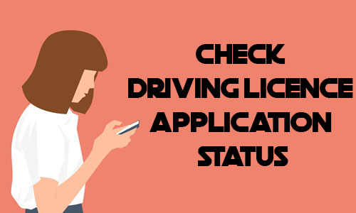 Check Driving Licence Application Status