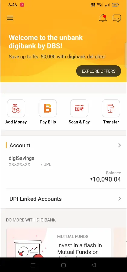 DigiBank Homepage