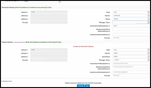 Driving License Address