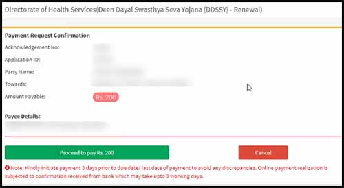 DDSSY Payment Confirmation