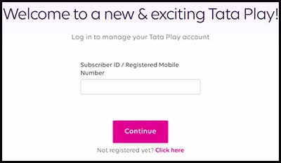 Login Tata Play