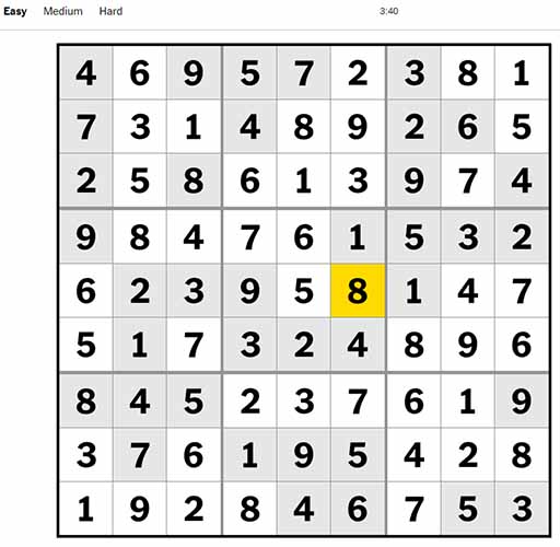 Sudoku Easy 060922