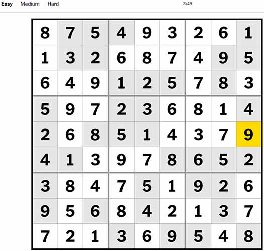 Sudoku Easy 140922