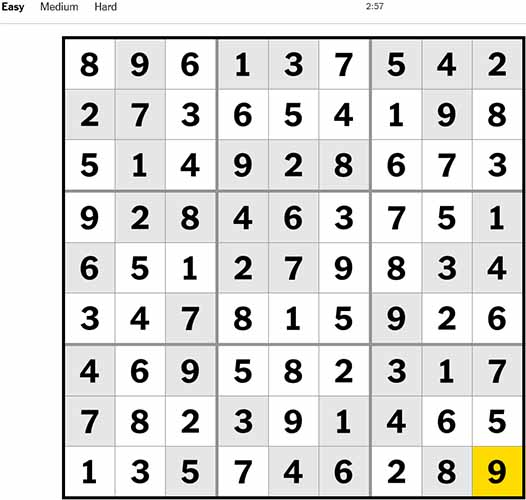 Sudoku Easy 220922