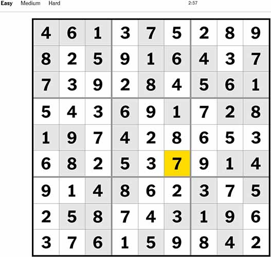 Sudoku Easy 250922