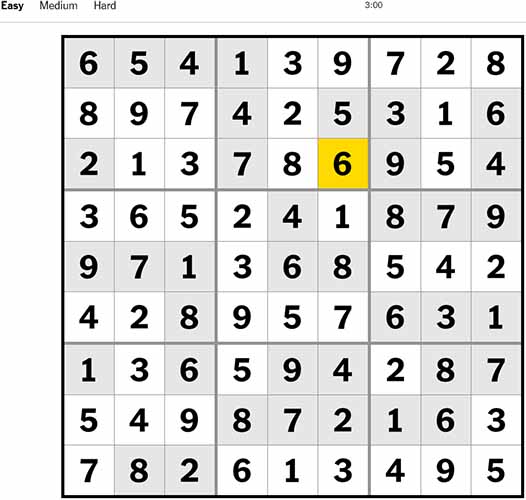 Sudoku Easy 260922