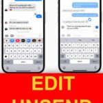 Edit Unsend iMessage
