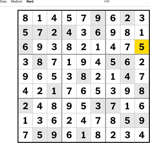 Sudoku Hard 220922