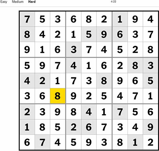 Sudoku Hard 270922