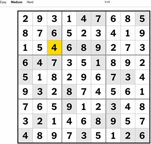 Sudoku Medium 140922