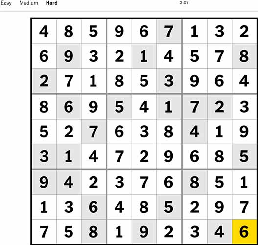 Sudoku Hard 210922