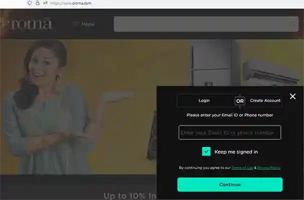 Croma Login