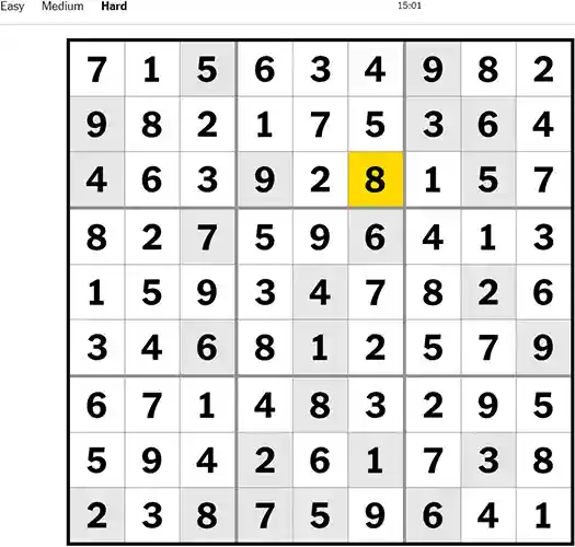 Nyt Sudoku Hard 141022