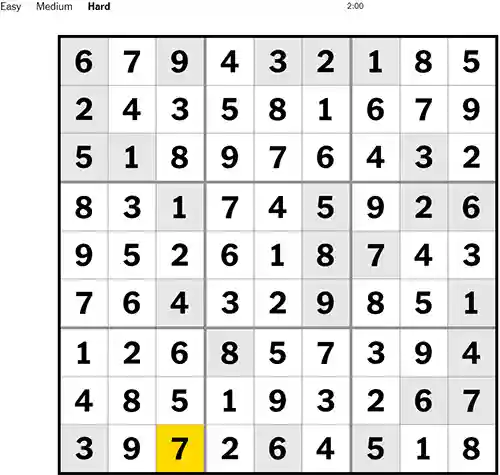 NYT Sudoku Hard 261122