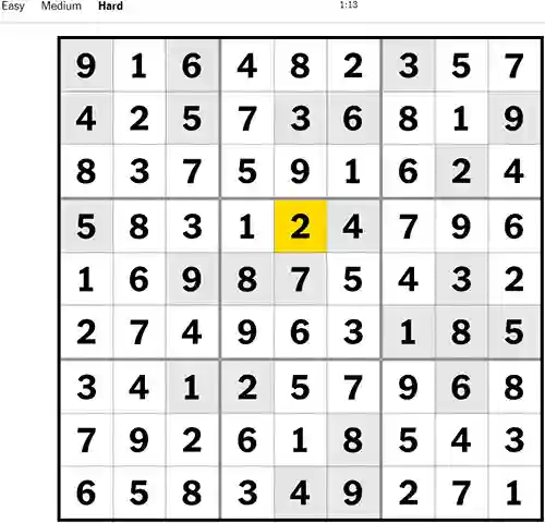 NYT Sudoku Hard 231222