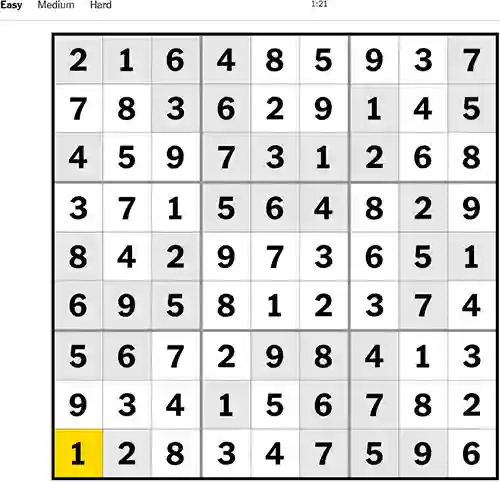 NYT Sudoku Easy 191222