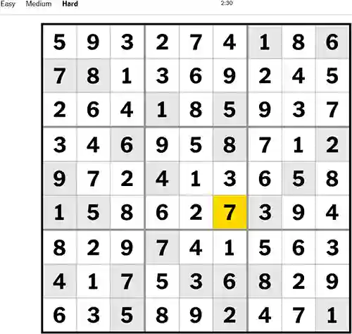 NYT Sudoku Hard 041222
