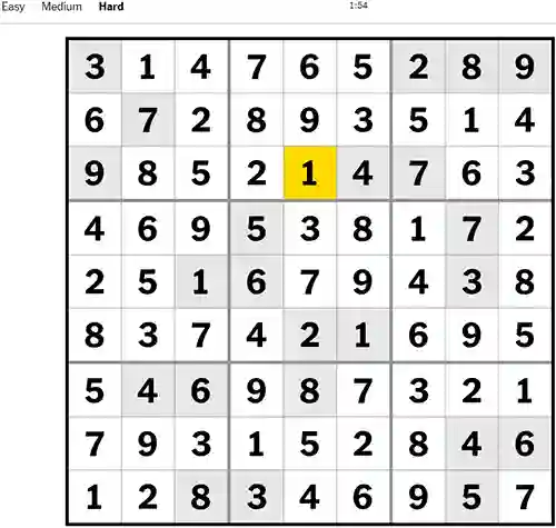 NYT Sudoku Hard 081222