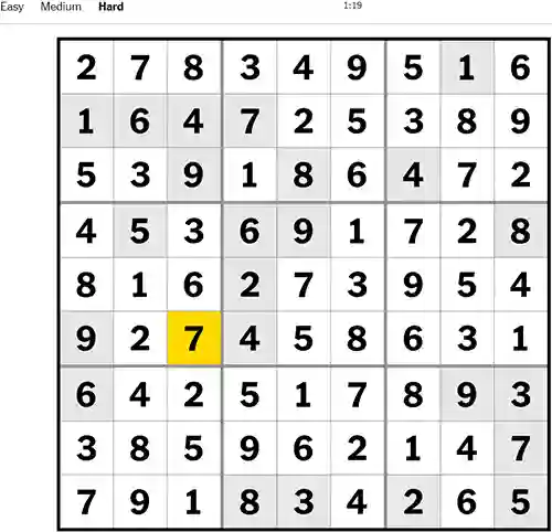 NYT Sudoku Hard 171222