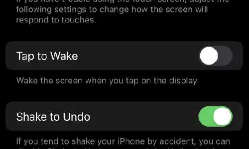 Tap to Wake