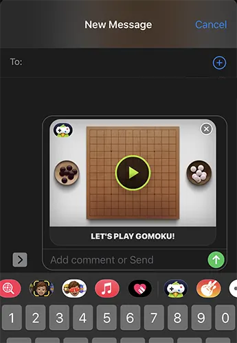 Lets Play Gomoku on iMessage